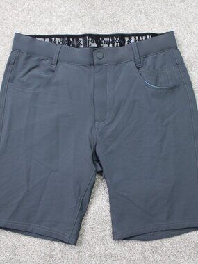 Kyodan Golf Shorts Mens 32 Gray Performance Shirt Grabber 9" Athletic Stretch